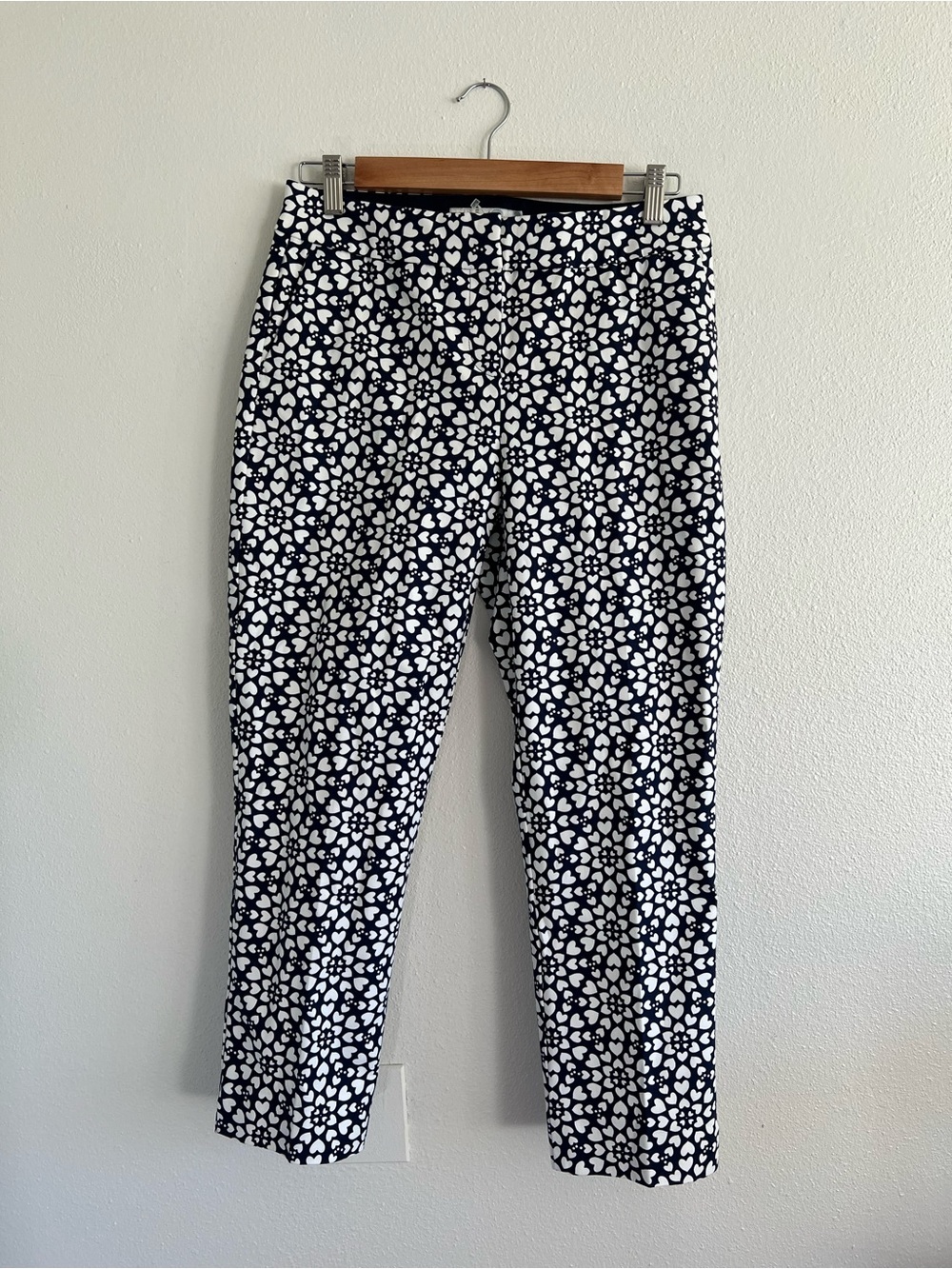 Boden Navy and White Patterned Chinos